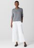 Peruvian Organic Cotton Crimp Funnel Neck Top