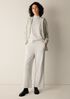Garment-Dyed Organic Cotton Terry Wide-Leg Pant