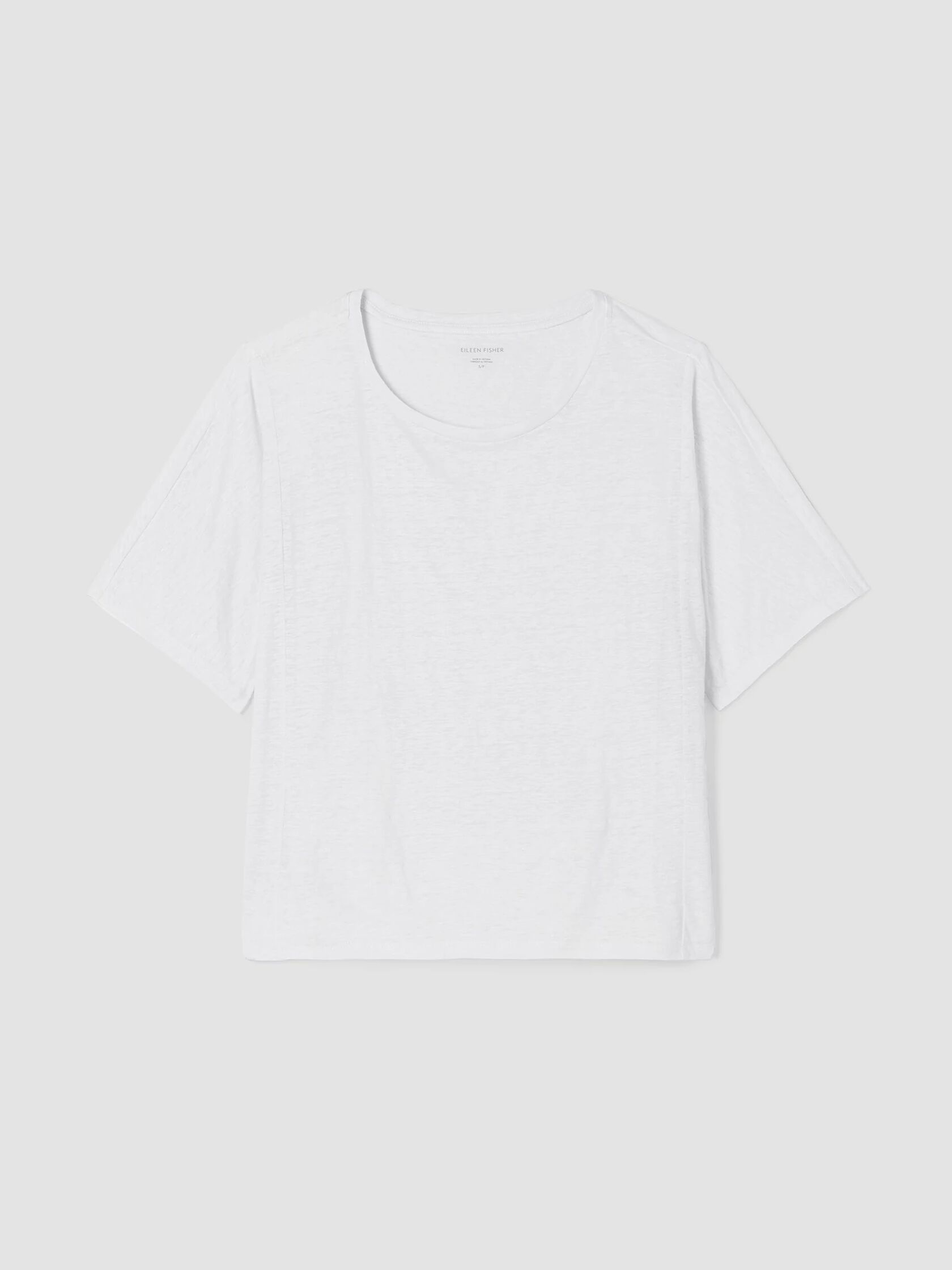 Organic Linen Jersey Round Neck Tee