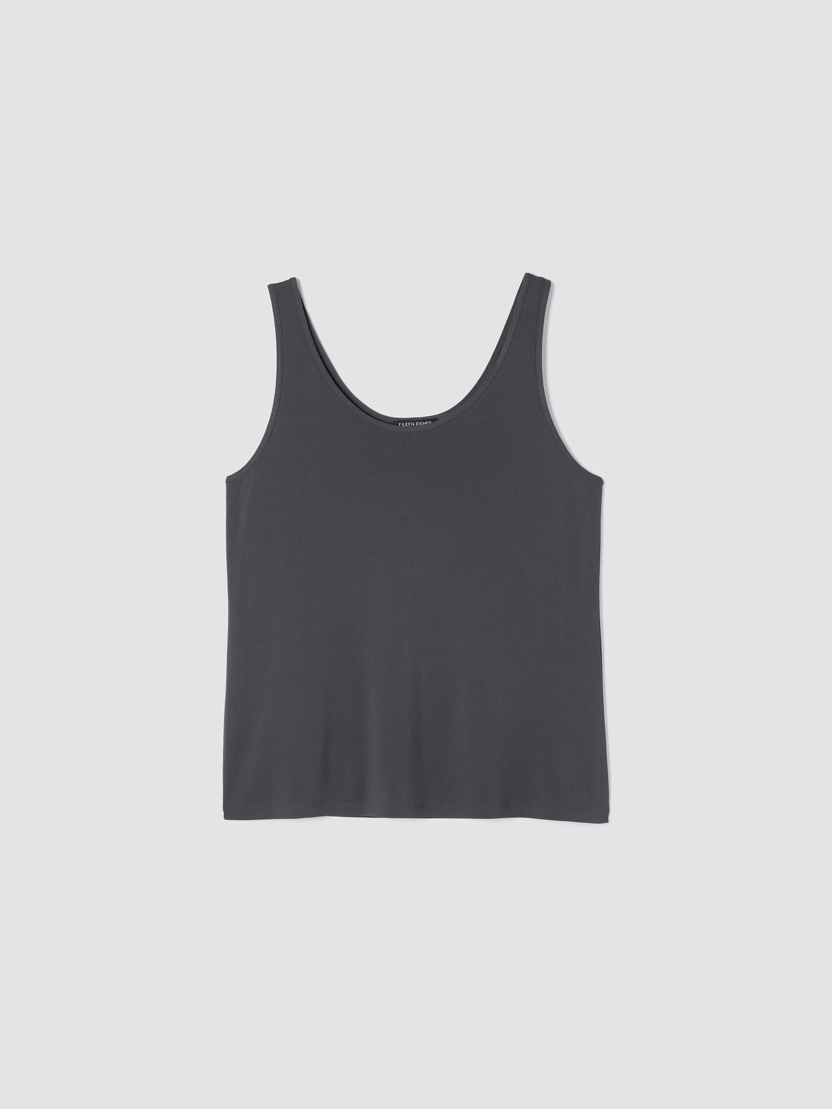 Stretch Silk Jersey Scoop Neck Tank