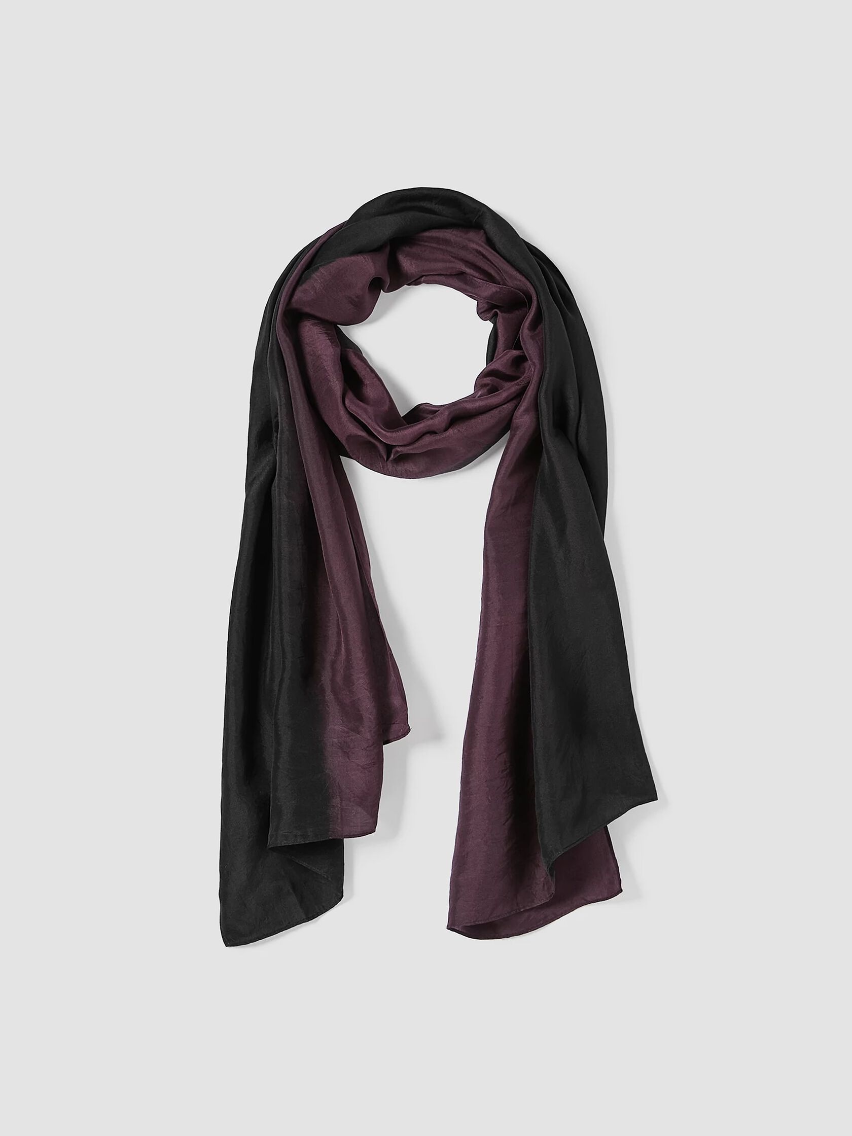 Hand-Dyed Abstract Silk Scarf
