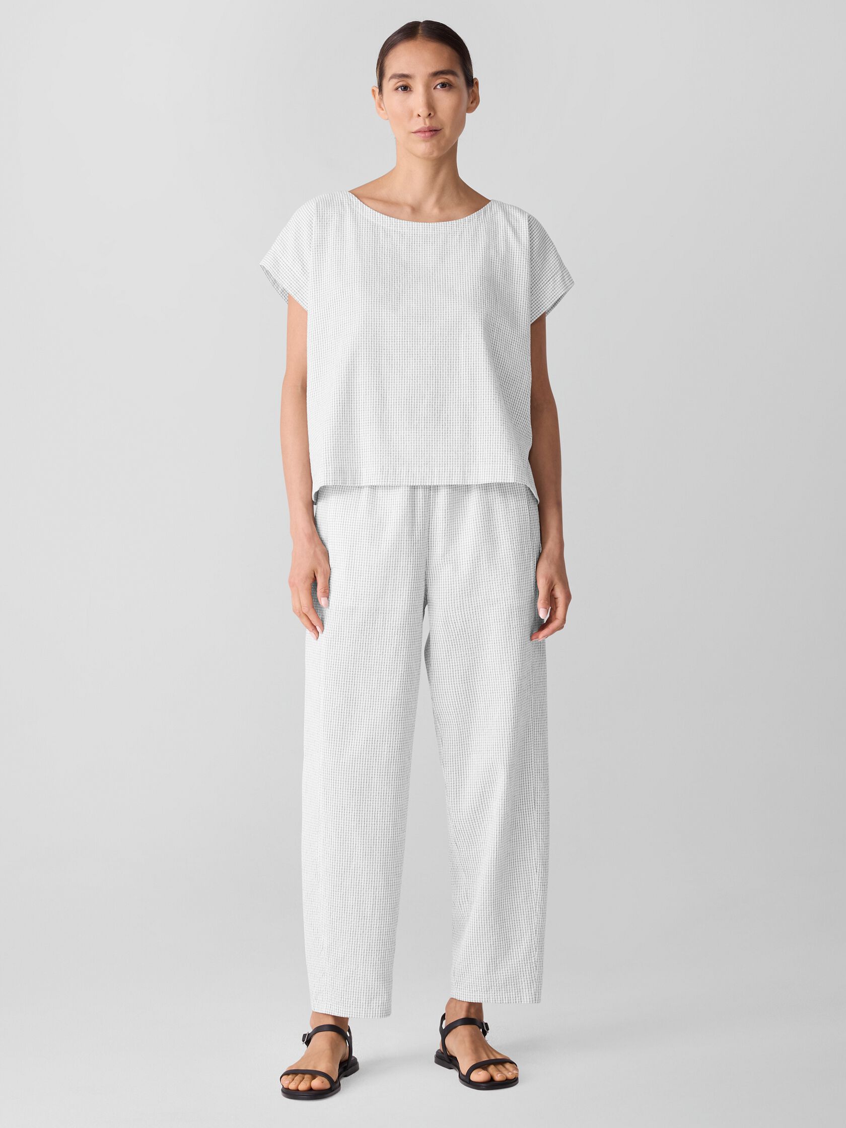 Organic Cotton Ripple Lantern Pant