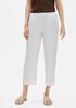 Organic Linen Check Straight Pant