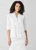 Organic Linen High Collar Jacket