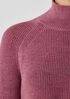 Merino Cropped Turtleneck Top in Regenerative Wool