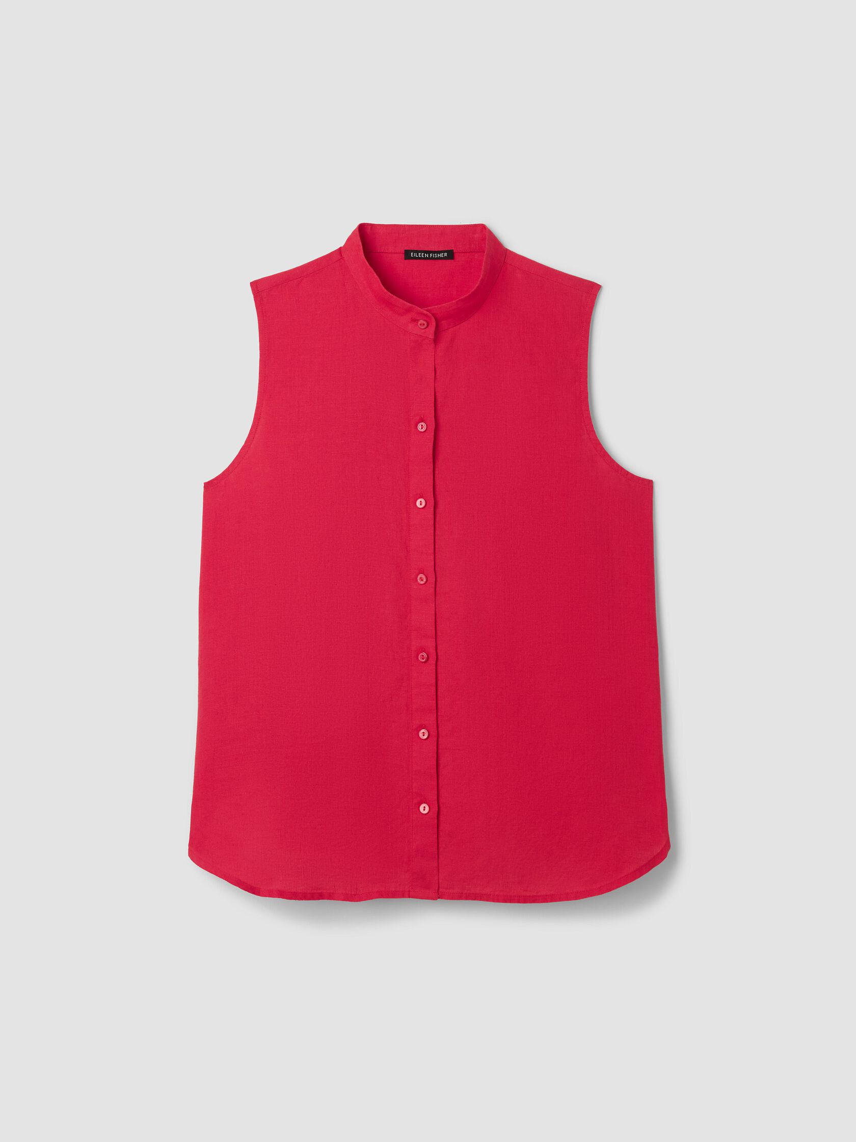 Organic Handkerchief Linen Sleeveless Shirt