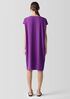 Silk Georgette Crepe V-Neck Dress