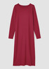 Stretch Jersey Knit Jewel Neck Dress