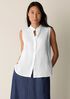 Organic Handkerchief Linen Sleeveless Shirt
