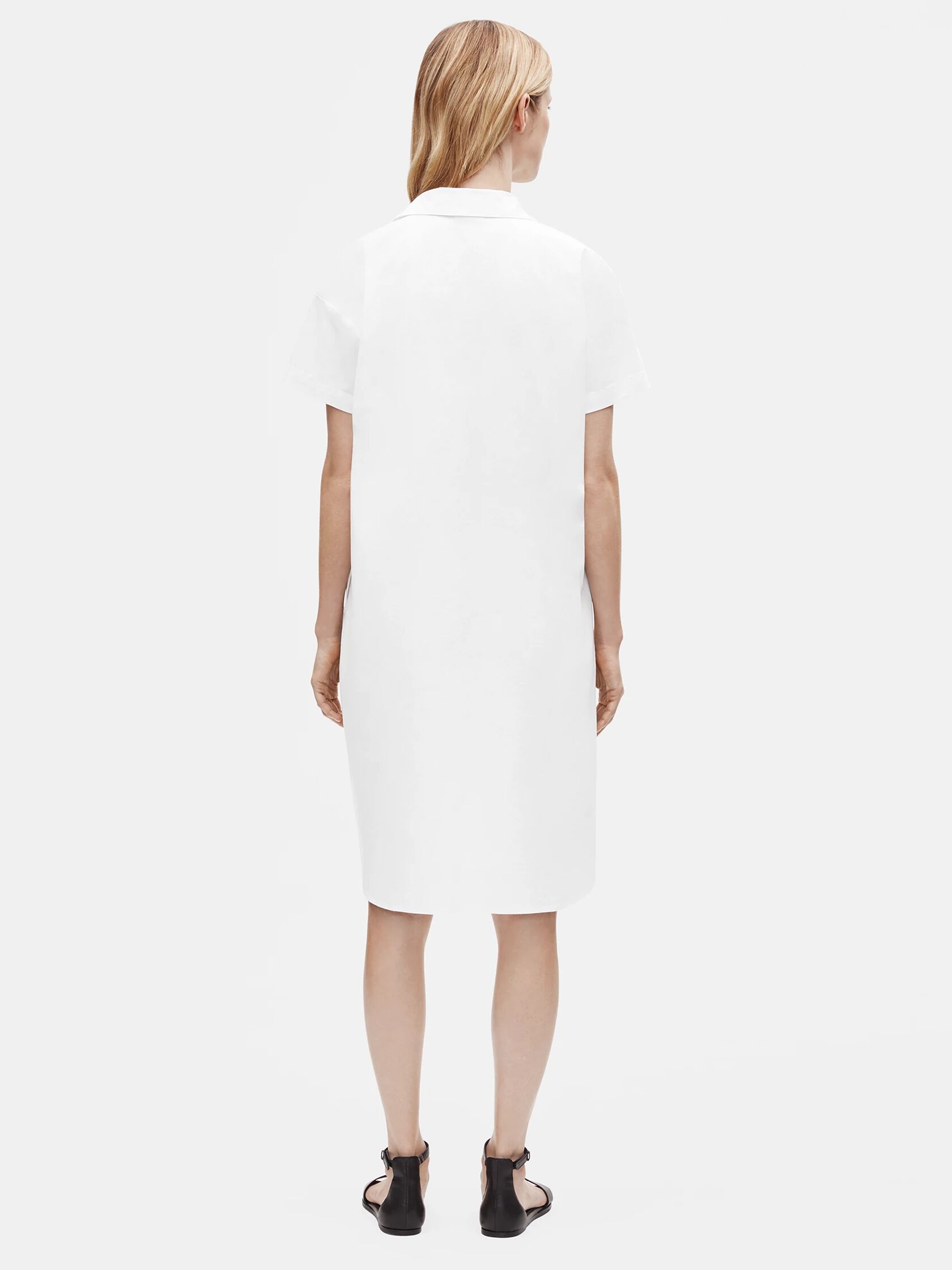 Organic Cotton Poplin Shirtdress