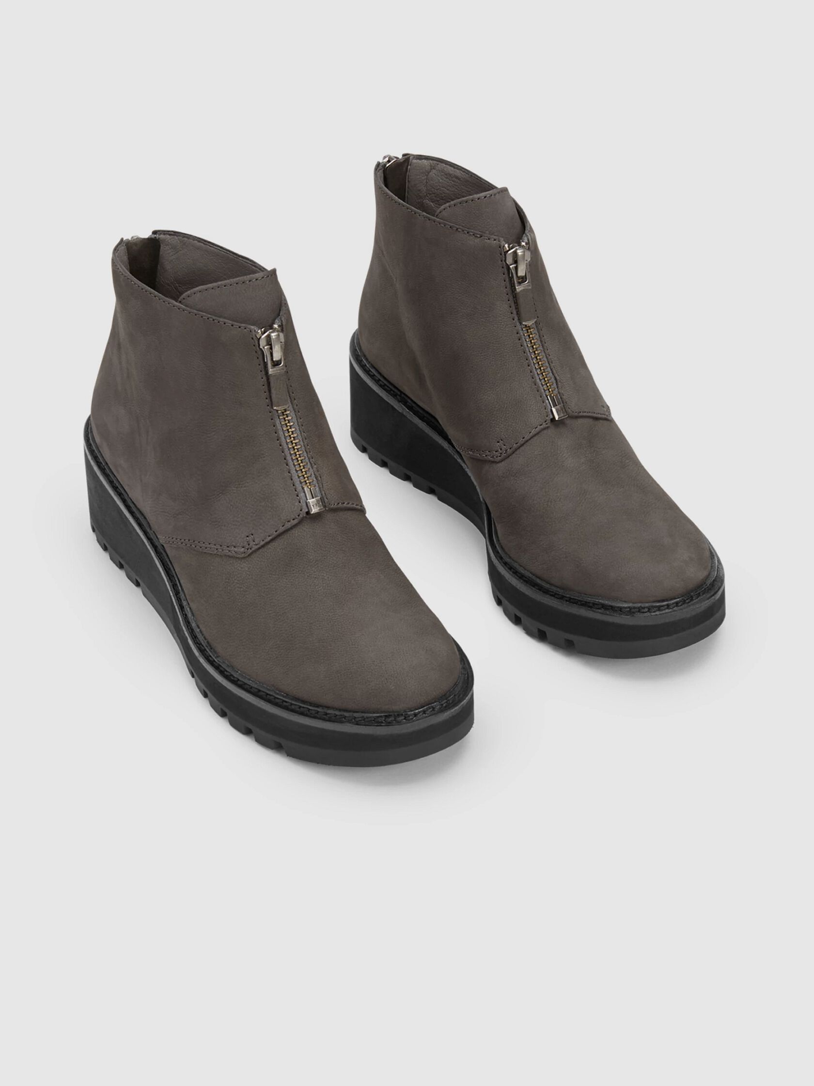 Casey Tumbled Nubuck Wedge Bootie