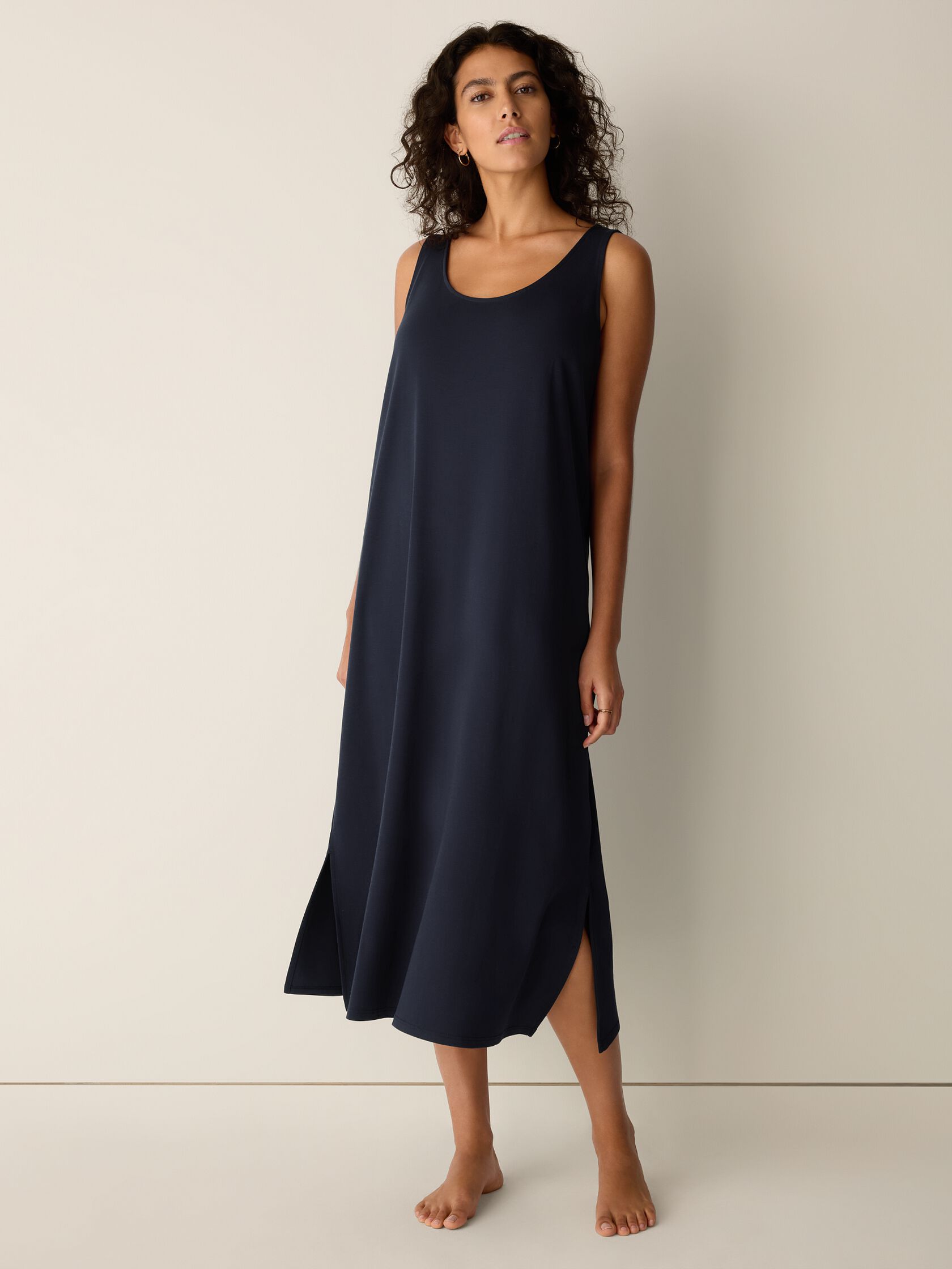 Organic Cotton Interlock Tank Sleep Dress