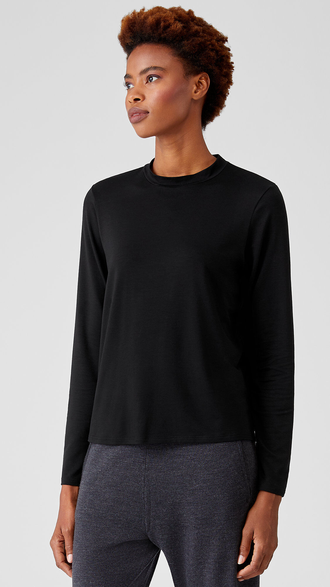 Eileen fisher mock neck top best sale