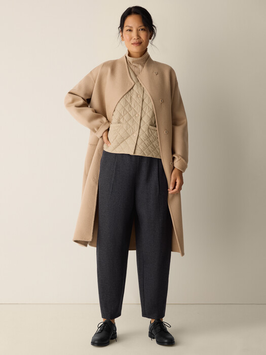 Mélange Boiled Wool Jersey Lantern Pant in Regenerative Wool