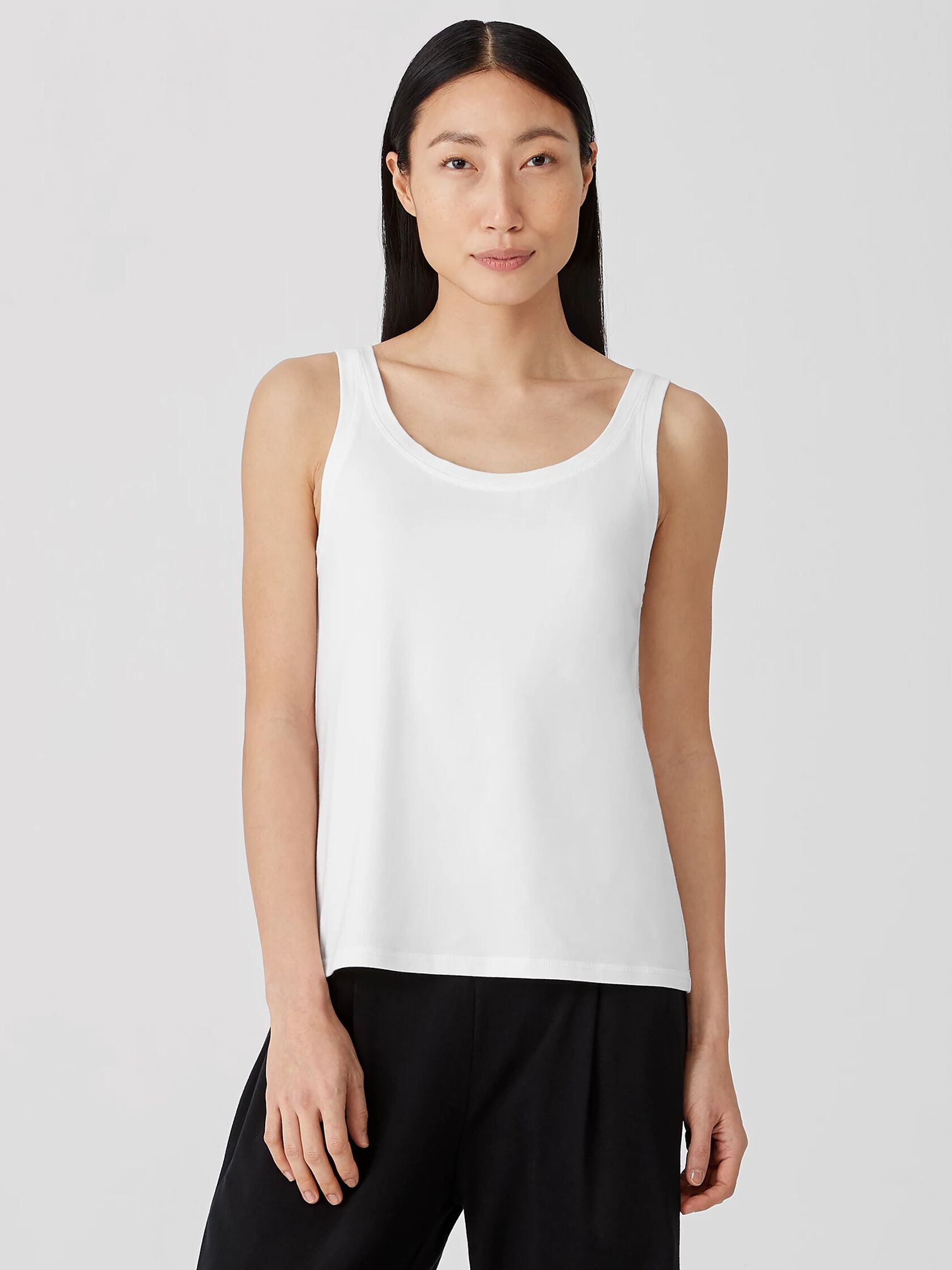Traceable Organic Cotton Jersey Scoop Neck Tank