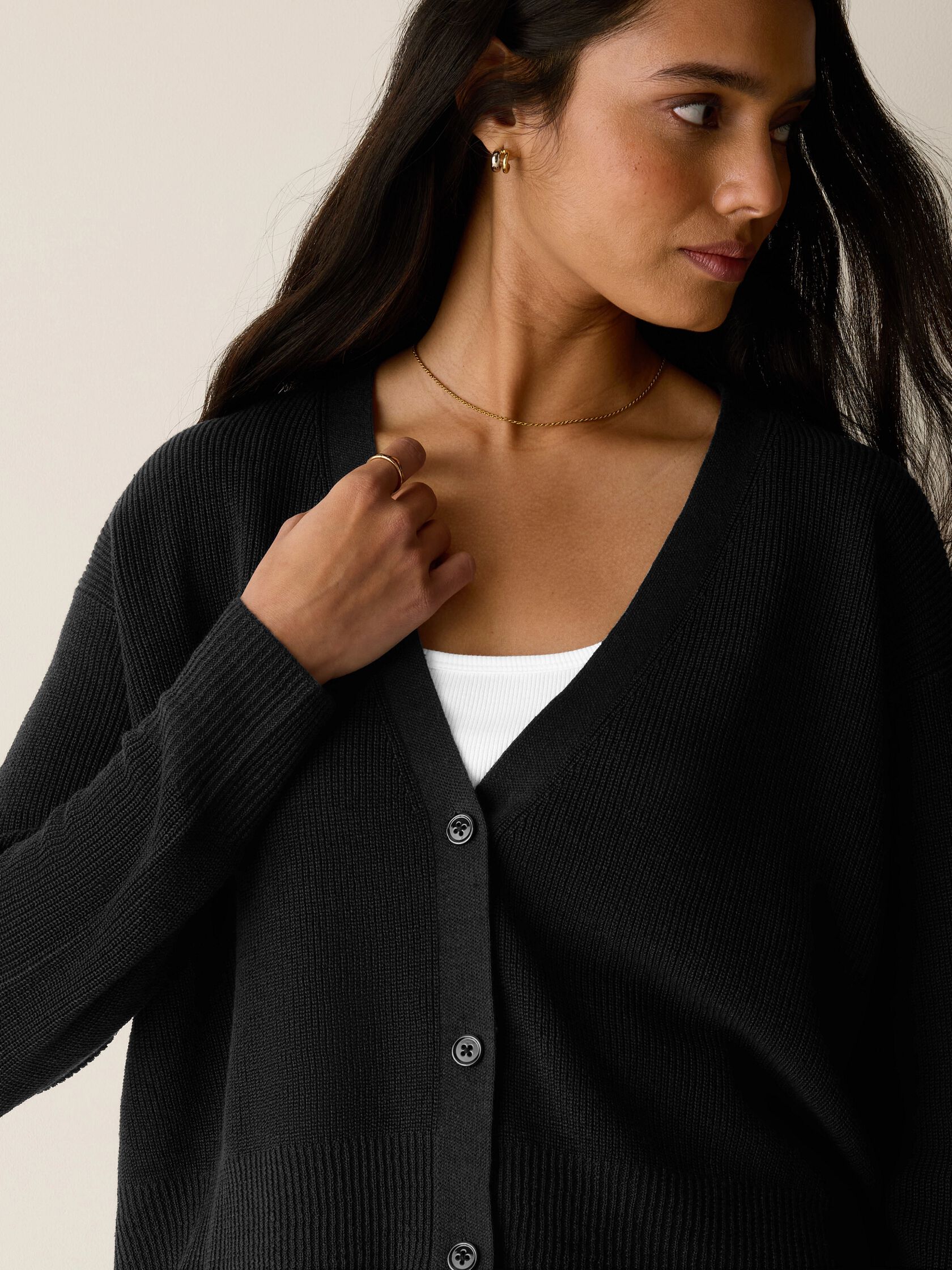 Organic Linen Cotton Slouchy Cardigan