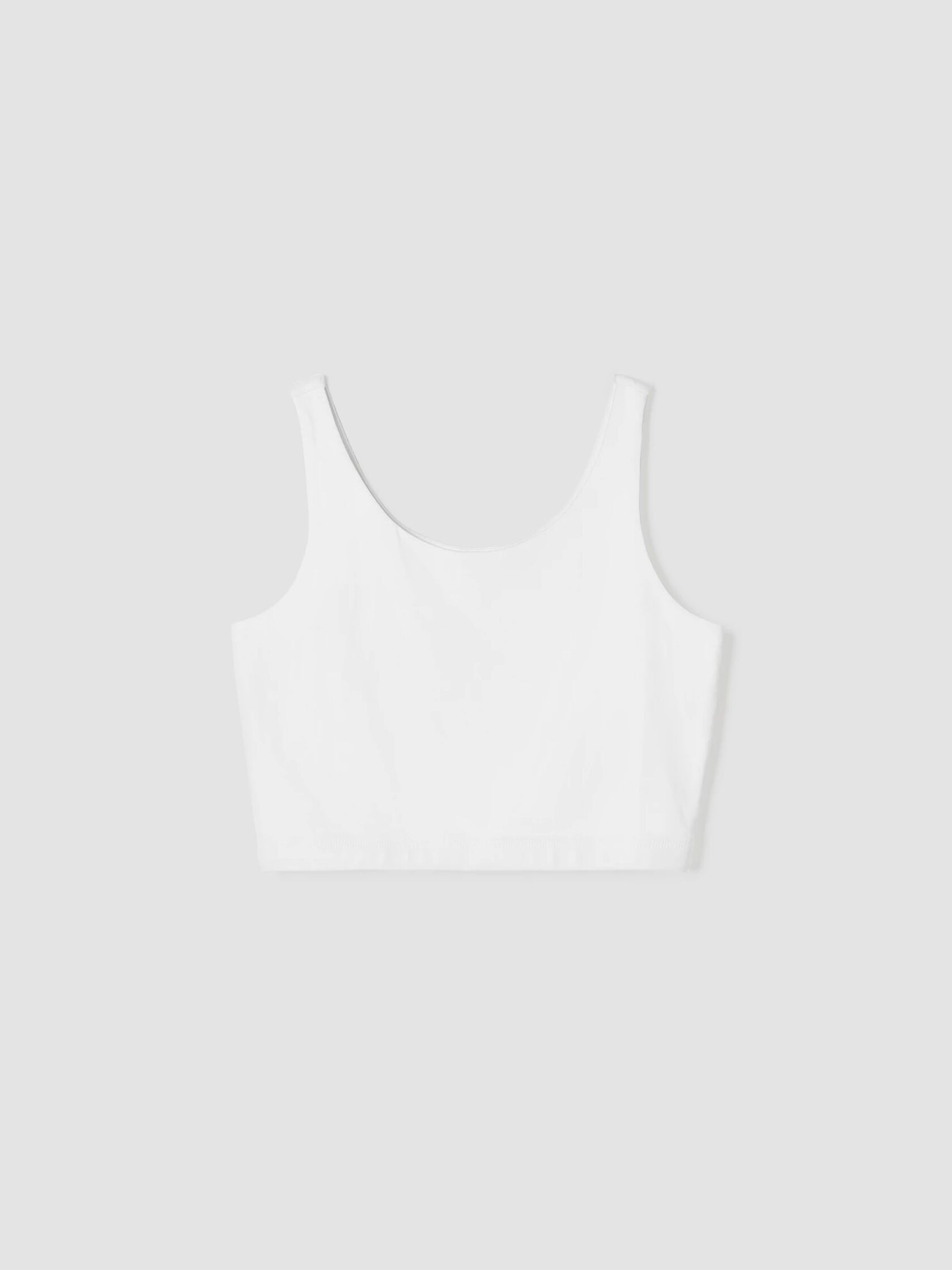 Pima Cotton Stretch Jersey Cropped Tank