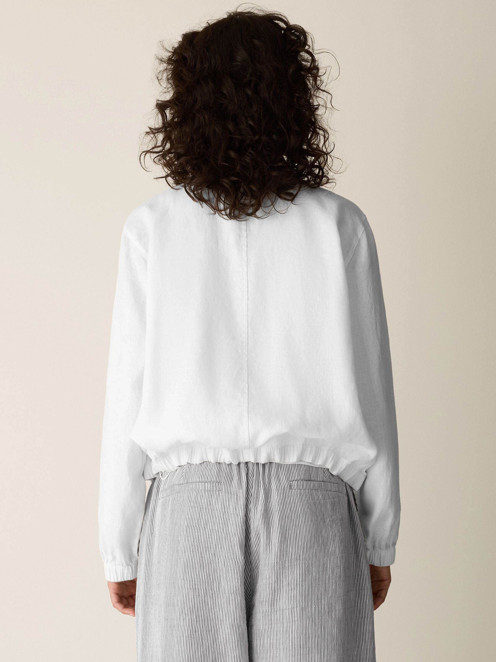 Organic Linen Flight Jacket