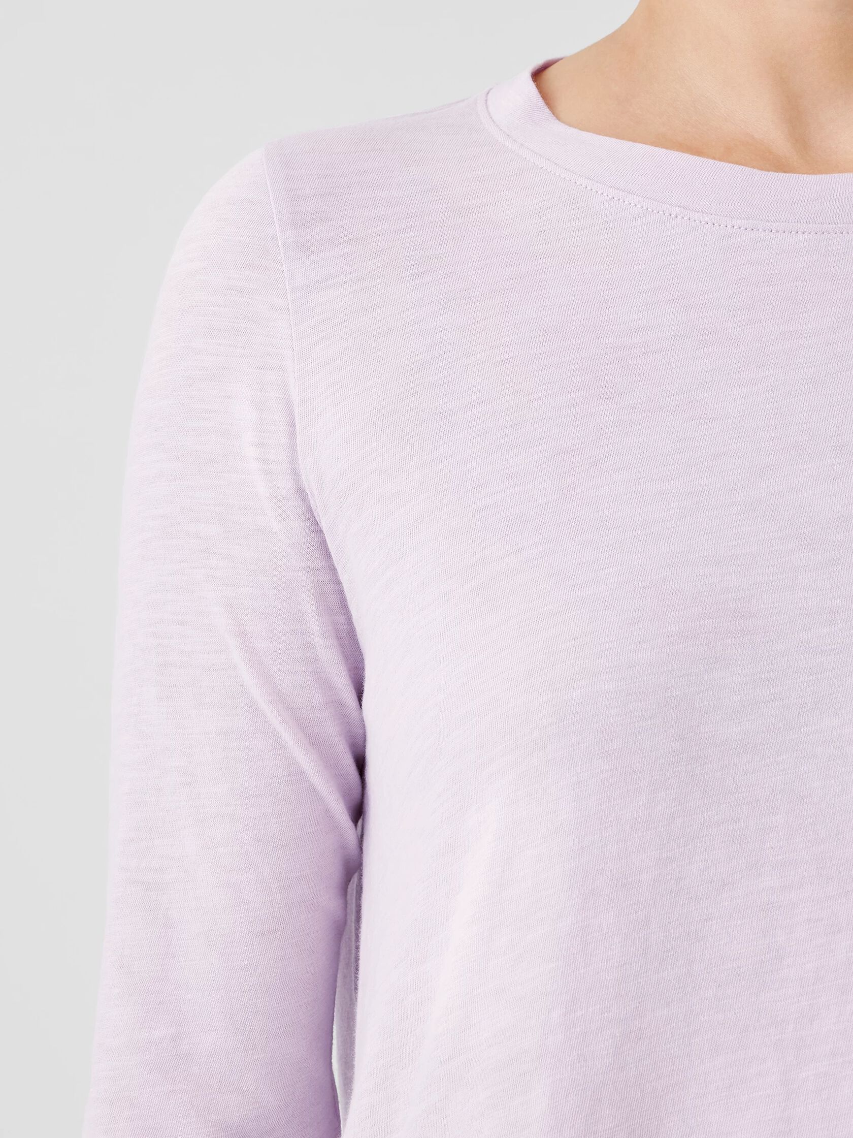 Organic Cotton Slub Crew Neck Top