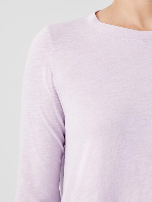 Organic Cotton Slub Crew Neck Top