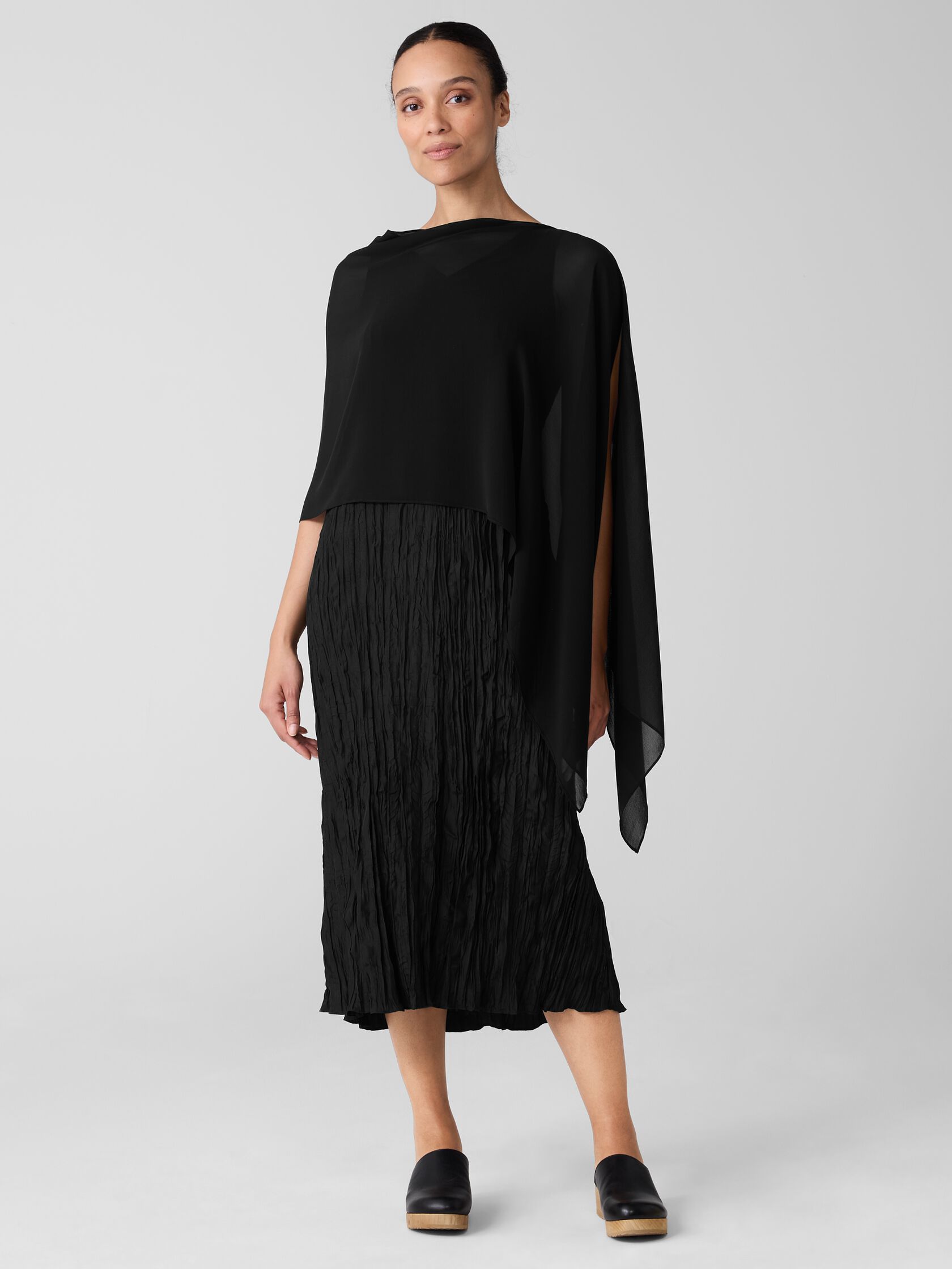 Sheer Silk Georgette Wrap