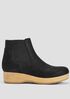 Words Oiled Nubuck Clog Bootie