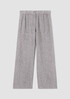 Washed Organic Linen Délavé Wide Trouser Pant
