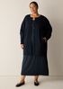 Fine Felted Wool Long Cardigan in Regenerative Wool