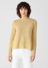 Organic Cotton Linen Slub Crew Neck Top