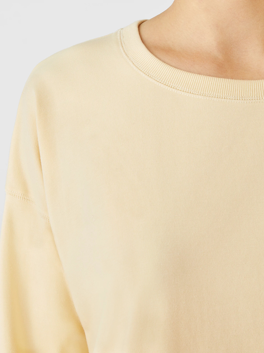 Traceable Cotton Jersey Crew Neck Top