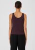 Stretch Silk Jersey Scoop Neck Tank