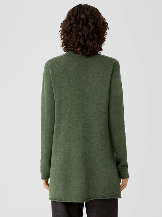 Italian Cashmere Turtleneck Long Top