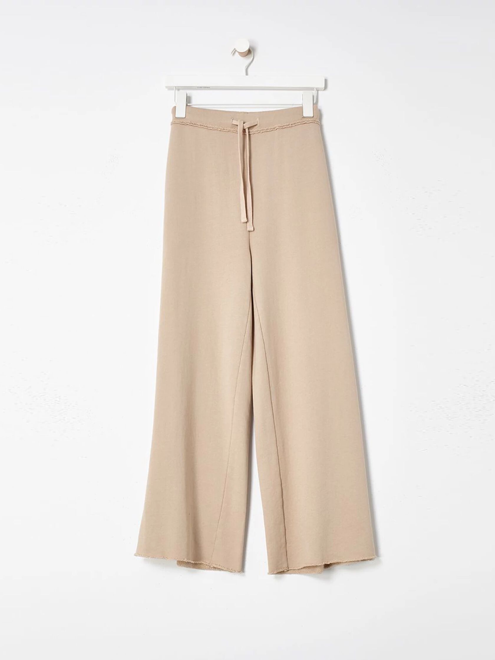 Organic Cotton French Terry Wide-Leg Pant