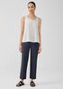 Washable Stretch Crepe Straight Pant