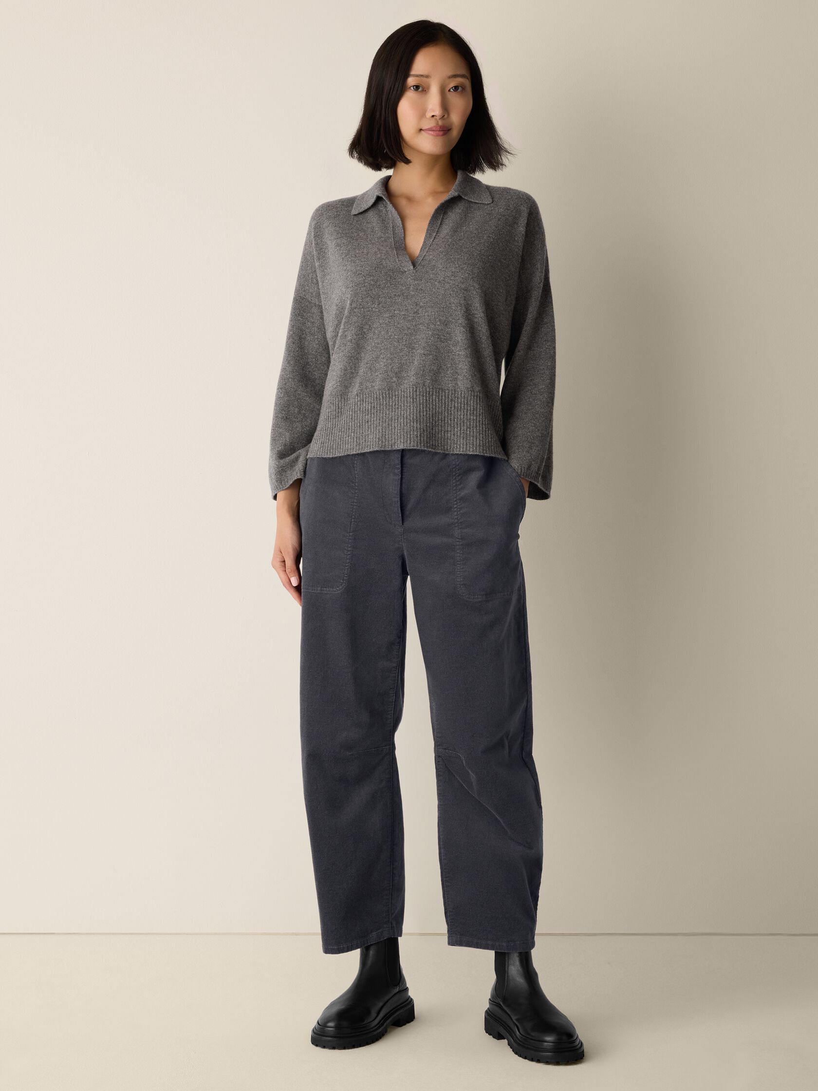 Brushed Organic Cotton Arch Pant
