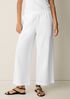 Organic Cotton Pucker Wide-Leg Pant