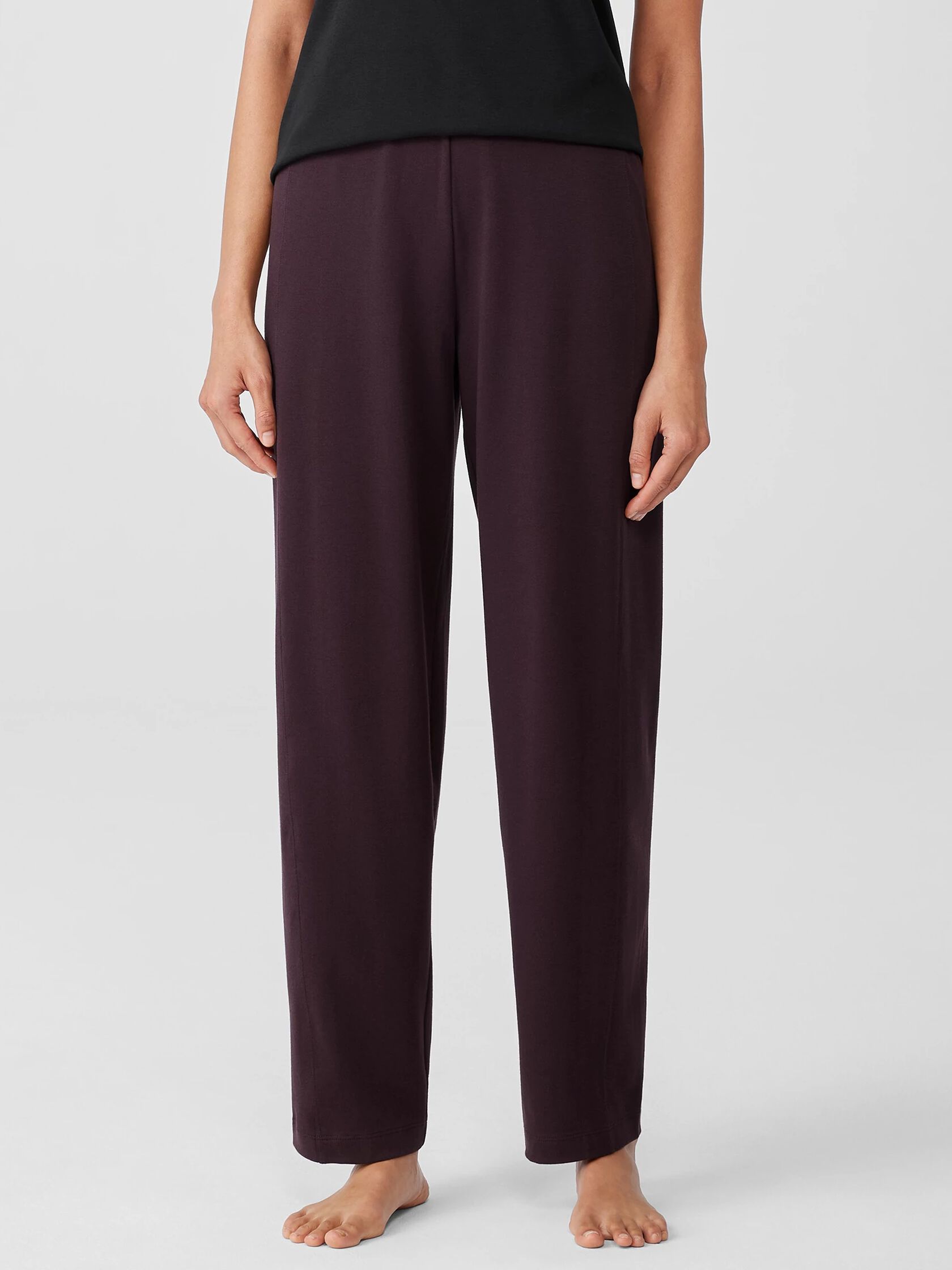 Cozy Organic Cotton Interlock Lantern Pant