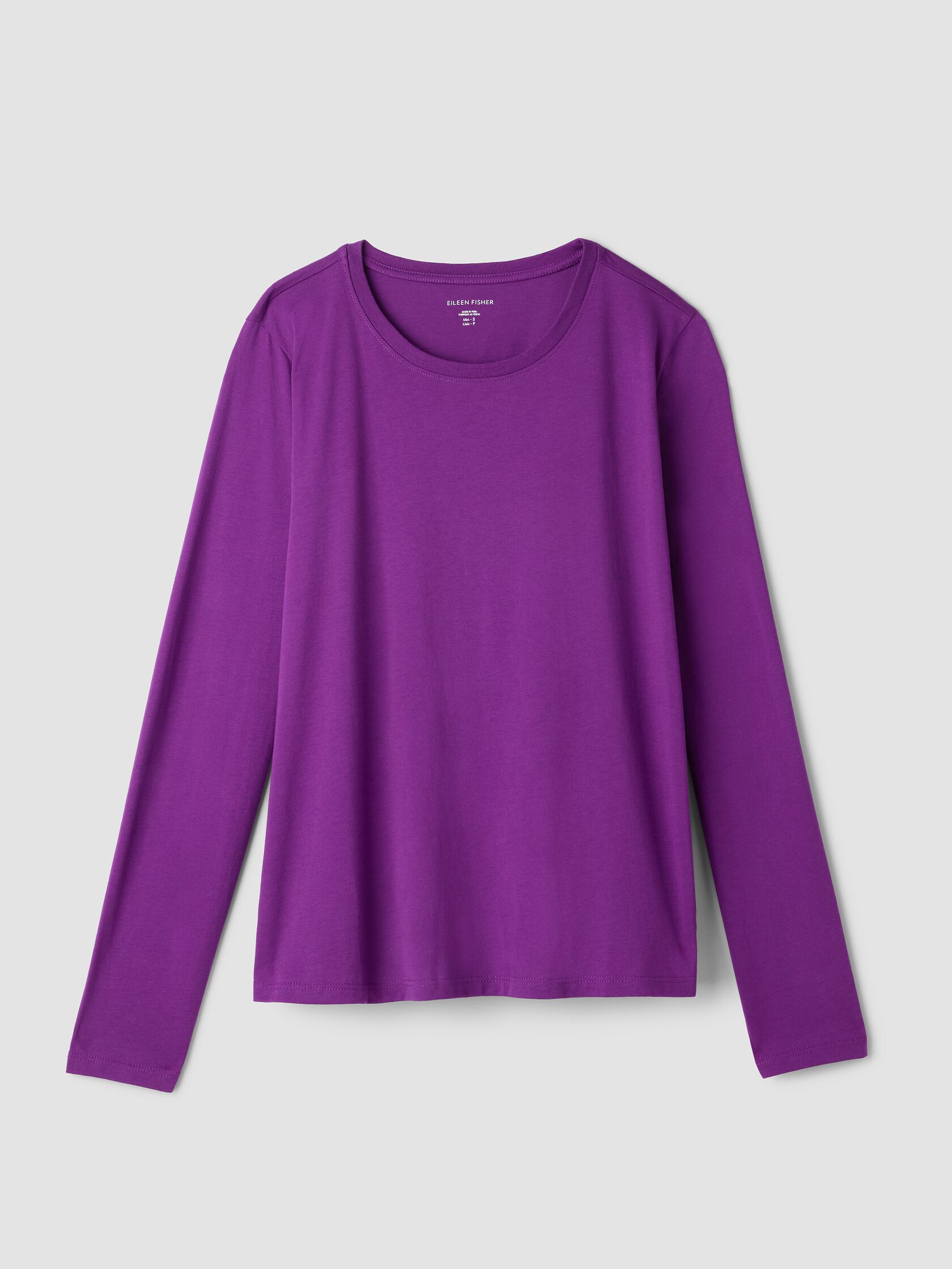 Organic Pima Cotton Jersey Long-Sleeve Tee