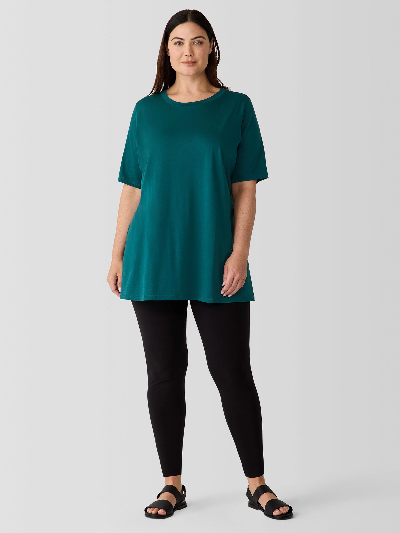 Organic Pima Cotton Jersey Long Tee