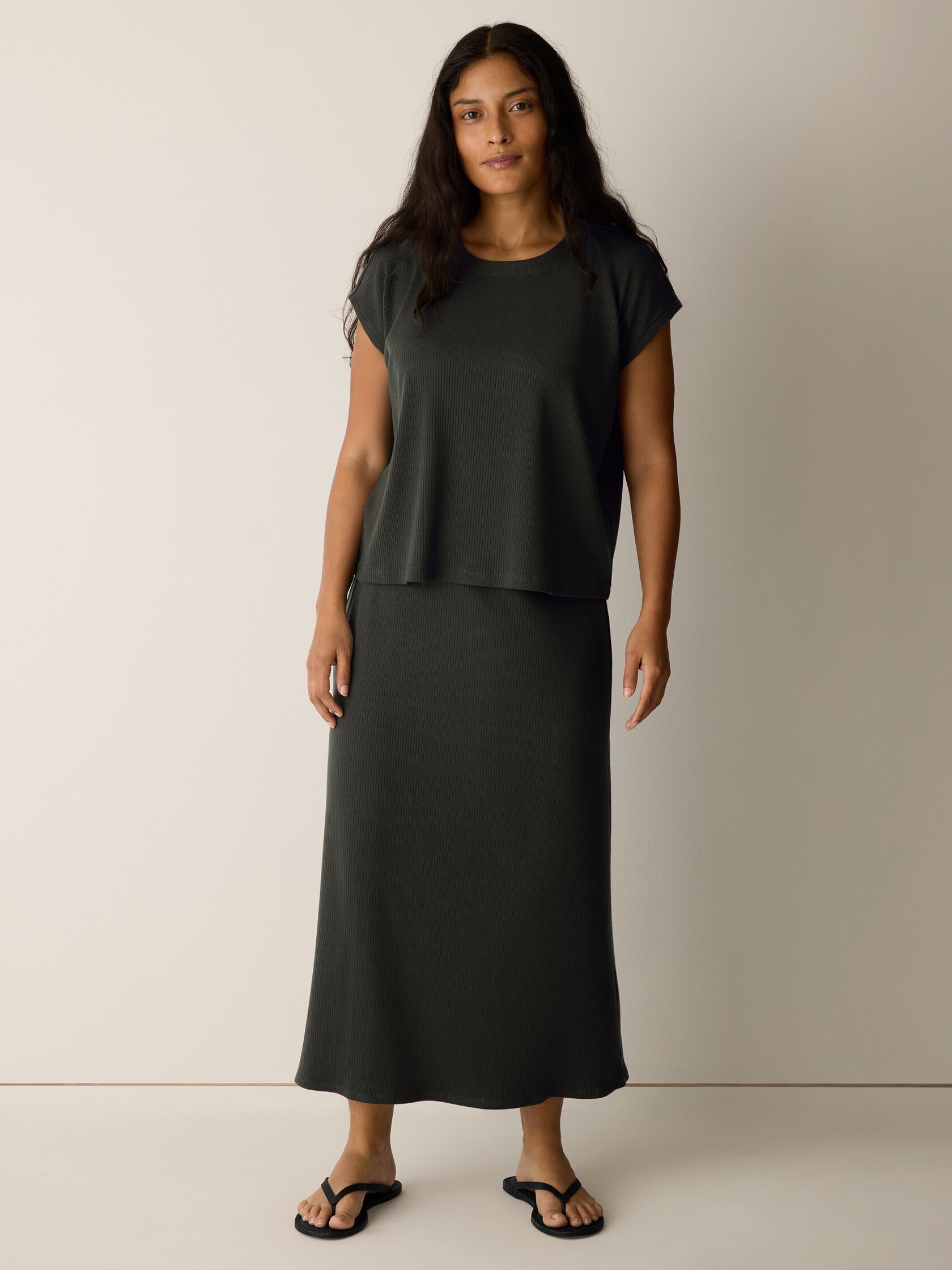 Ribbed Knit Skirt