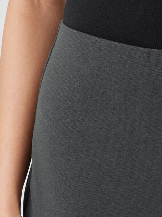 Cotton Blend Ponte Pant with Slits