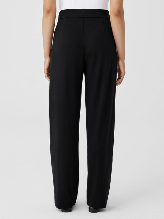 Stretch Jersey Knit Straight Pant