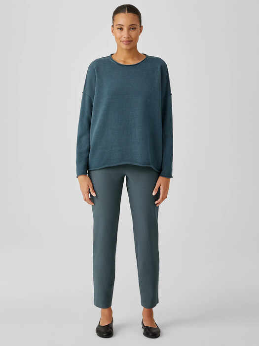 Washable Stretch Crepe Slim Pant