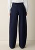 Cotton Stretch Denim Roomy Wide Trouser