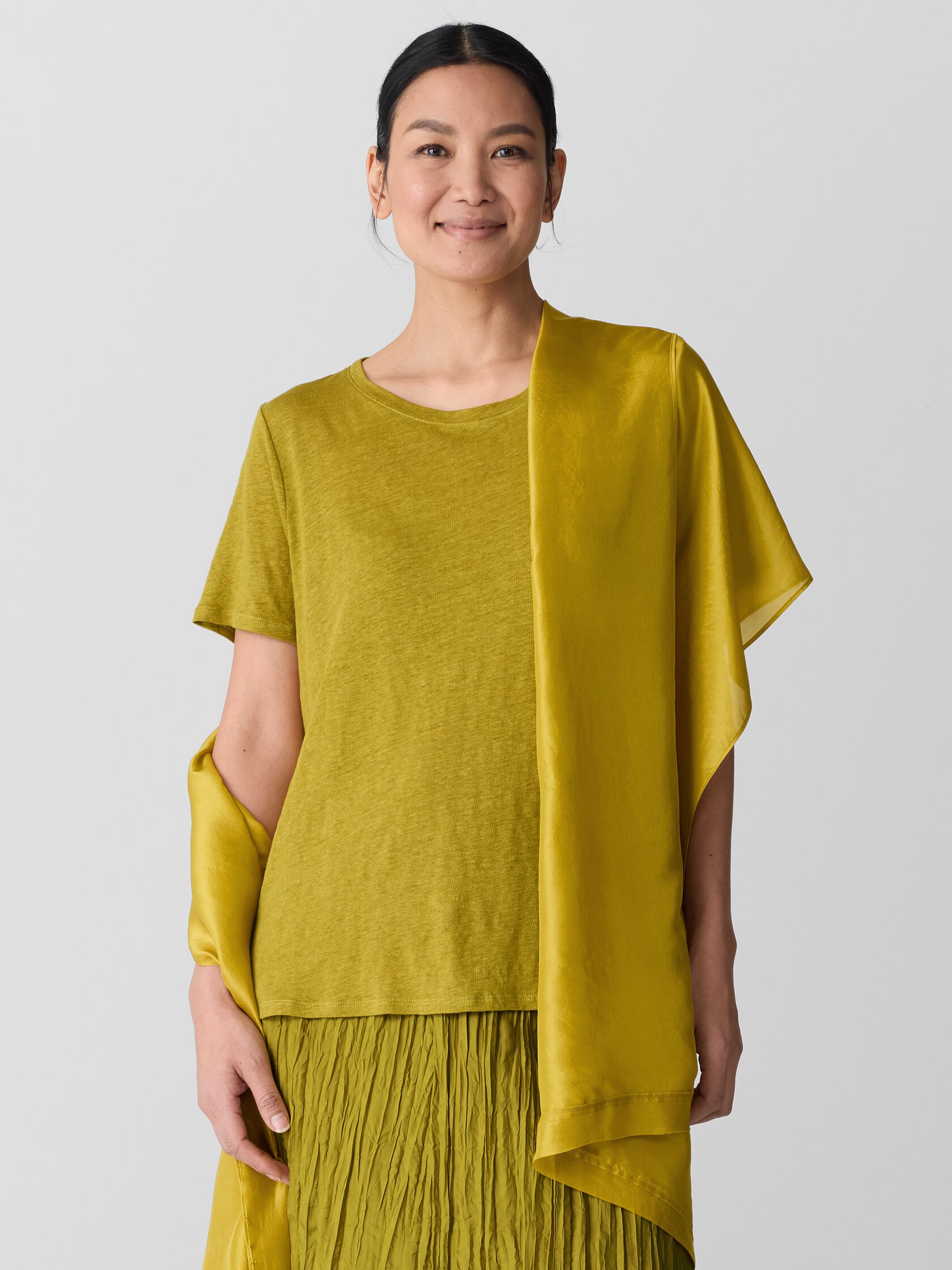 Washed Transitional Silk Scarf