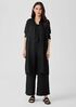 Organic Linen Mandarin Collar Dress