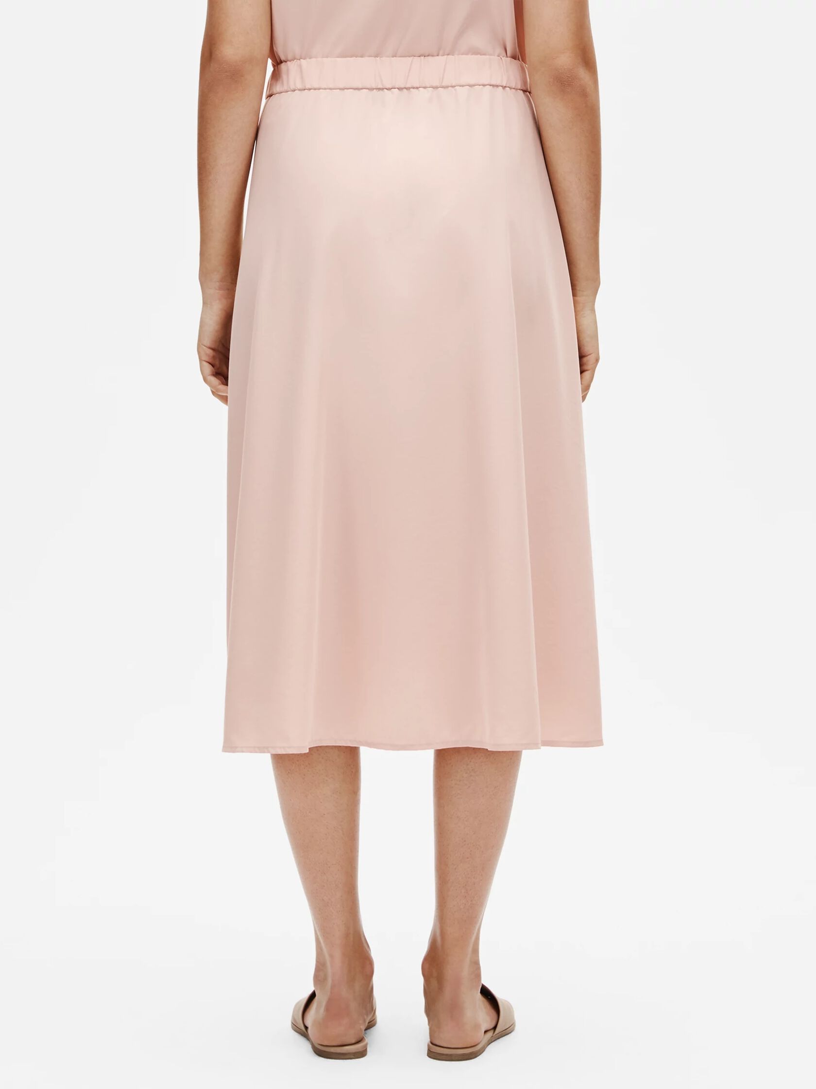 Sandwashed Tencel A-Line Skirt