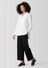 Washed Organic Cotton Poplin Classic Collar Long Shirt