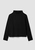 Cozy Brushed Terry Hug Funnel Neck Top
