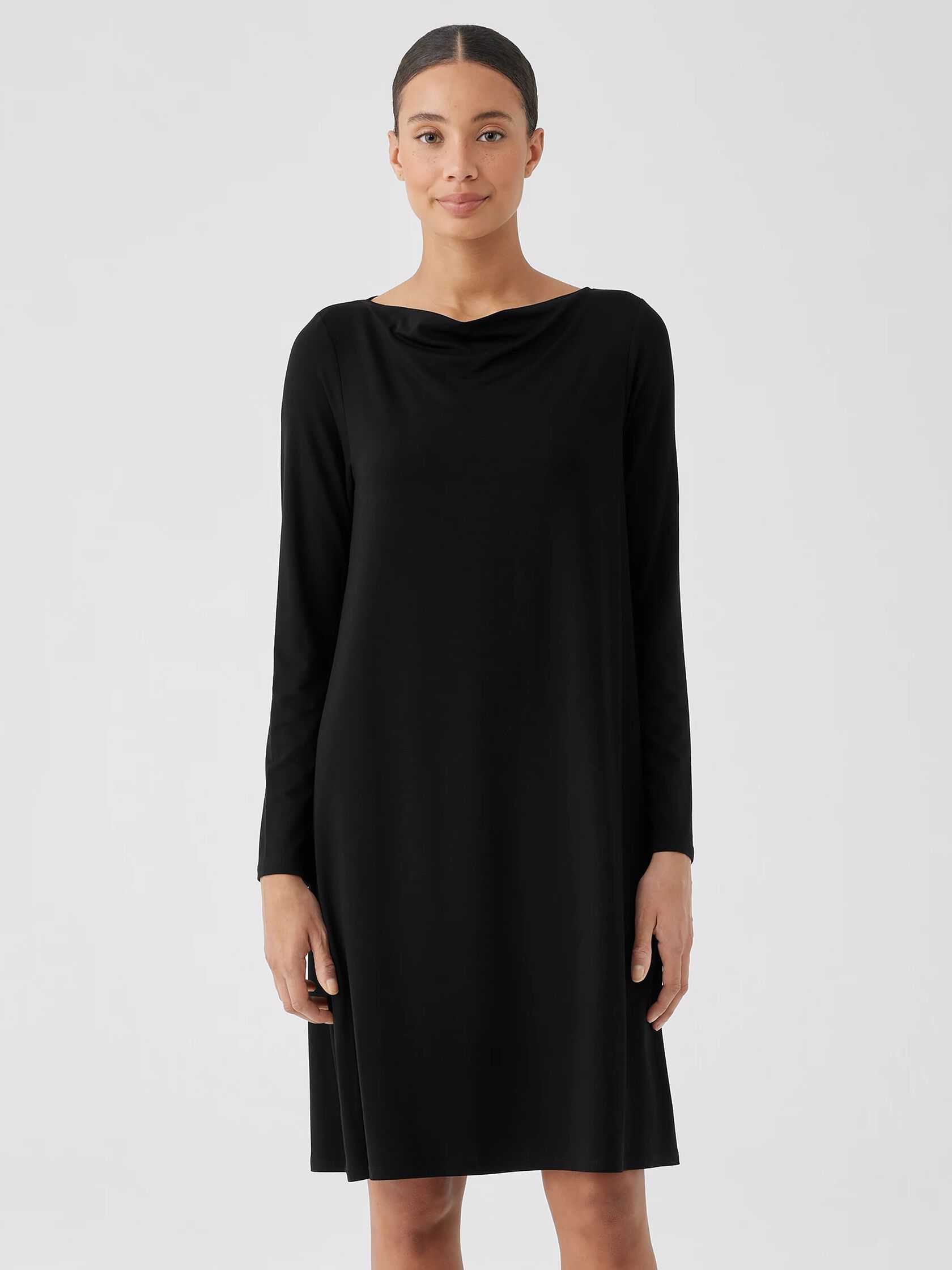 Fine Jersey Cowl Neck Dress